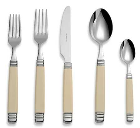 Rossini-Ivory (Stainless) Fork by Euro Ceramica