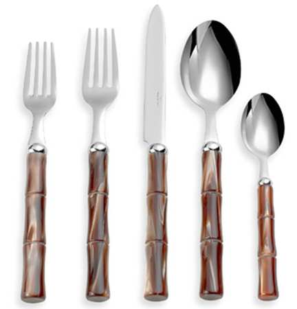 Bamboo-Brown (Stainless) Fork by Euro Ceramica