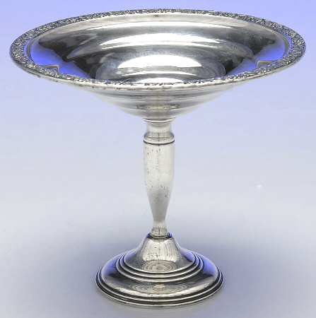 207 (Sterling, Hollowware) Weighted Round Compote (Height X Width)
