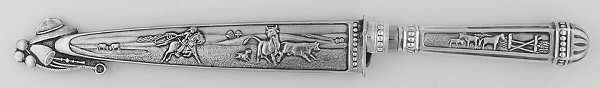 EIX1 (Silverplate) Gaucho/Dagger Knife & Sheath