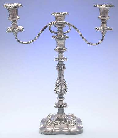 ELB16 (Silverplate, Hollowware) 3-Light Candelabra