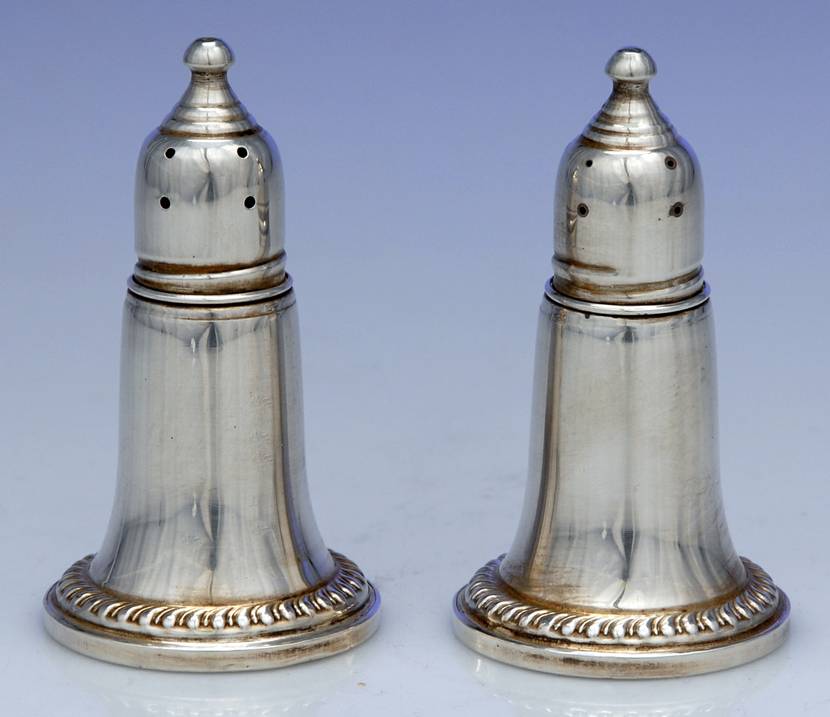 244 (Sterling, Hollowware) Weighted Salt and Pepper Set