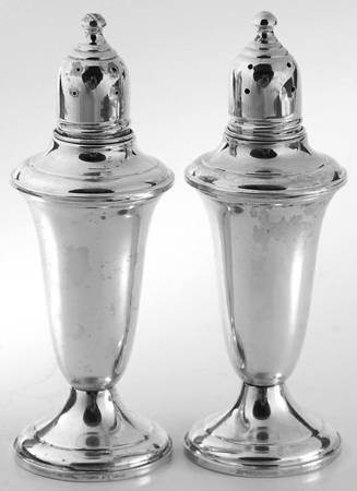 231 (Sterling, Hollowware) Weighted Salt and Pepper Set