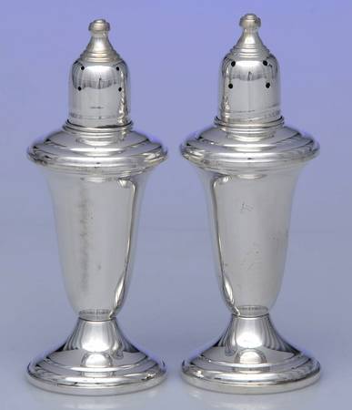 231 (Sterling, Hollowware) Weighted Salt and Pepper Set