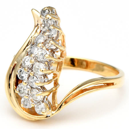 14KY Diamond (0.60) Swish Ring