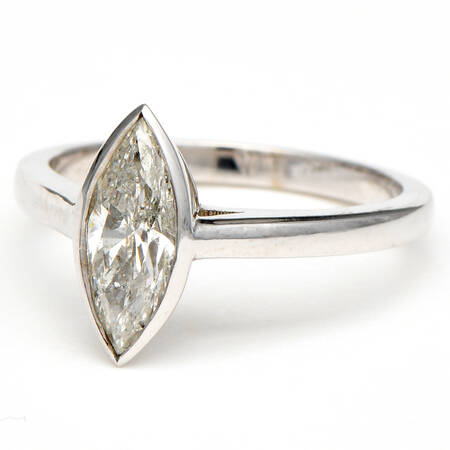 14KW Diamond(1.08) Marquise Bridal Ring