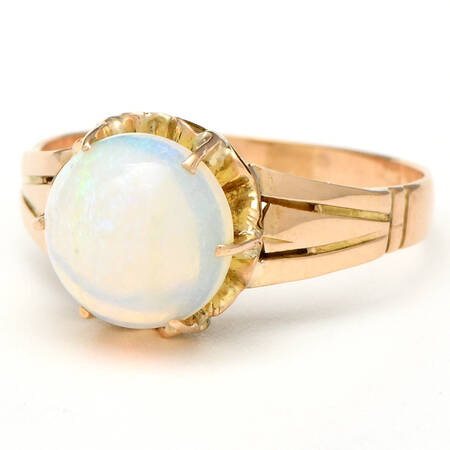 14KY Victorian Semi Crystal Opal(1.50) Ring