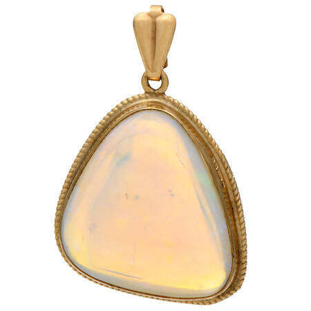8KY Opal  Semi-Crystal Pendant