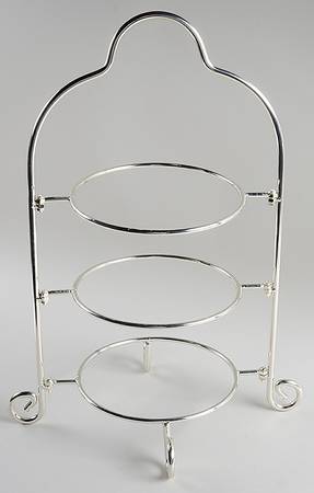 Giftware (Metal, Hollowware) 3 Tier Dessert Plate Stand