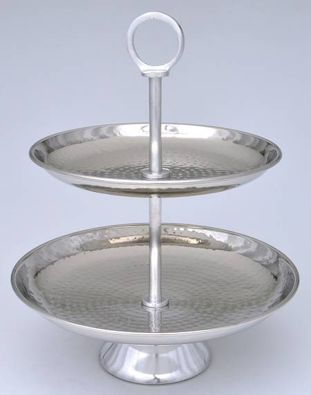 Giftware (Metal, Hollowware) 2 Tier Serving Tray