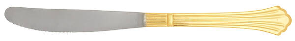 Dorian (Gold Electroplate) Modern Solid Knife by Estia