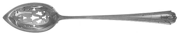 Langdon (Sterling, 1912) Pierced Bowl Short Handle Olive Spoon