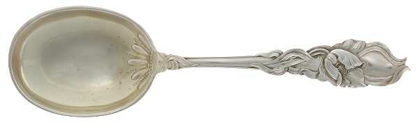 Tulip (Sterling, 1910) Small Solid Berry/Casserole Spoon by Fessenden
