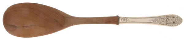 Crown Princess (Sterling, 1949) Salad Serving Spoon Wooden Bowl