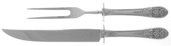 Crown Princess (Sterling, 1949) Small Steak 2-Piece Carving Set w/Stainless Blade