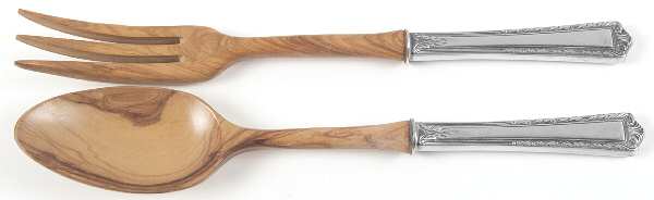 Processional (Sterling, 1947) Wooden Bowl 2-Piece Salad Set
