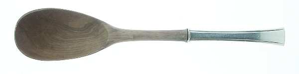 Tranquility (Sterling, 1947) Salad Serving Spoon with Wooden Bowl