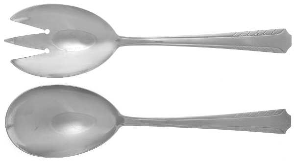 Patina (Stainless) (2 Pc) Solid Salad Set
