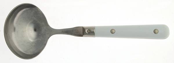 Colours-White (Stainless) Solid Gravy Ladle