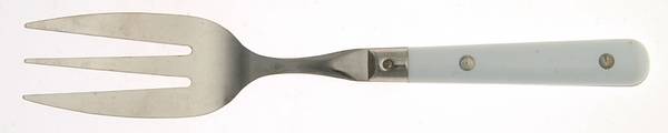 Colours-White (Stainless) Medium Solid Cold Meat Serving Fork