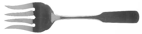 Darien (Stainless) Medium Solid Cold Meat Serving Fork