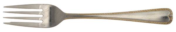Feather-Gold Accent (Stainless, Gold Accent) Individual Salad Fork by Farberware