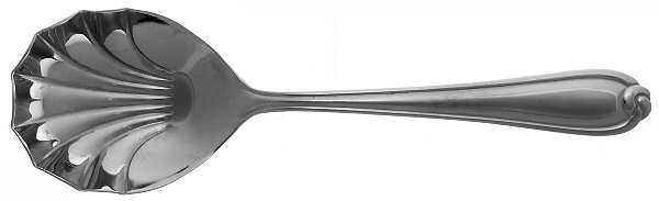 Knot (Stainless, 18-8) Solid Shell Casserole Spoon