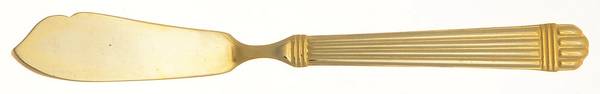 Marissa-Gold (Gold Electroplate) Flat Handle Master Butter Knife