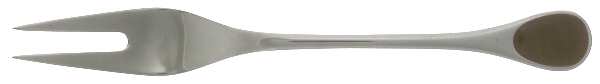 Happy Day-Brown (Stainless) Small Solid Cold Meat Serving Fork