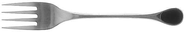 Happy Day-Black (Stainless) Individual Salad Fork
