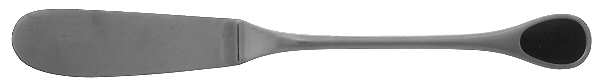 Happy Day-Black (Stainless) Flat Handle Master Butter Knife