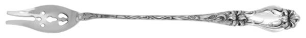 Lily-Floral (Sterling, 1910) Long Handle Olive Fork HC
