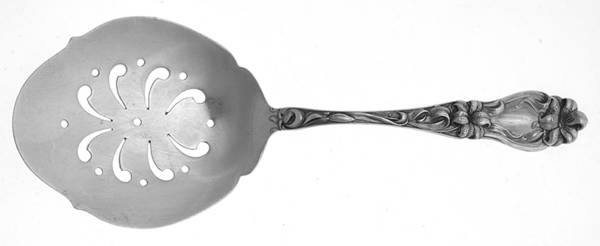 Lily-Floral (Sterling, 1910) Tomato Server, Solid Piece