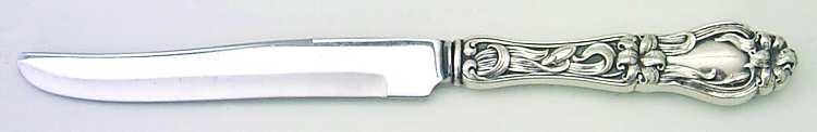Lily-Floral (Sterling, 1910) Individual Steak Knife w/Bevel Blade