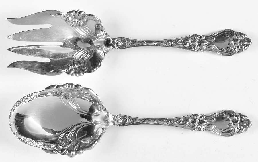 Lily-Floral (Sterling, 1910) (2 Pc) Solid Salad Set