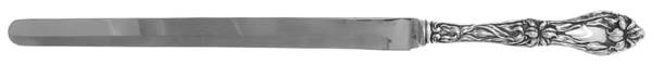 Lily-Floral (Sterling, 1910) Ham Slicer Knife with Stainless Blade