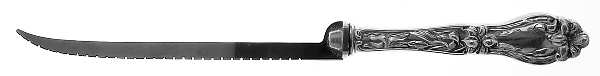 Lily-Floral (Sterling, 1910) Fillet Knife Stainless Blade Individual