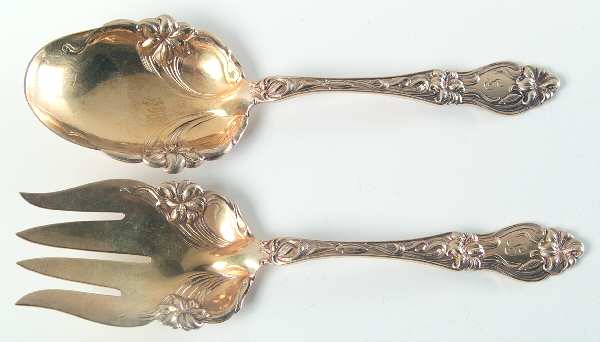 Lily-Floral (Sterling, 1910) (2 Pc) Solid Salad Set