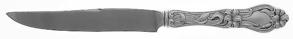 Lily-Floral (Sterling, 1910) Individual Steak Knife Hollow Handle