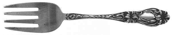 Lily-Floral (Sterling, 1910) Baby Fork
