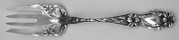 Lily-Floral (Sterling, 1910) Pastry Fork
