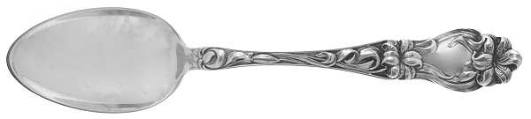 Lily-Floral (Sterling, 1910) Dessert/Oval Soup Spoon
