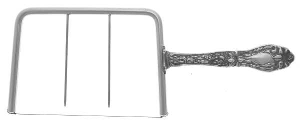 Lily-Floral (Sterling, 1910) Wired Cheese Cutter