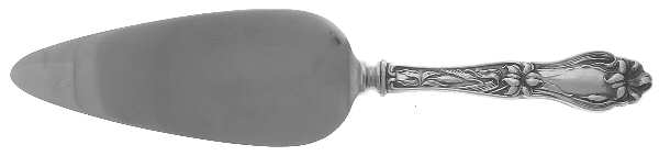 Lily-Floral (Sterling, 1910) Pie Server with Stainless Blade