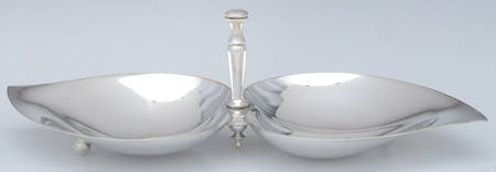 Silverplate Hollowware 2 Part Handled Bon Bon