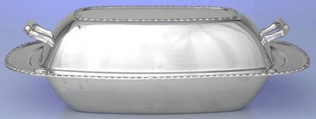 Silverplate Hollowware Double Vegetable Bowl