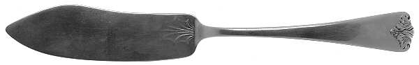 Chippendale-Old (Sterling, 1917) Flat Handle Master Butter Knife