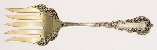 Colbert (Sterling, 1921) Large Solid Tined Sardine Serving Fork