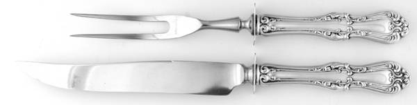 Countess (Sterling, 1928) 2 Piece Small Carving Set W/ Sterling Guard