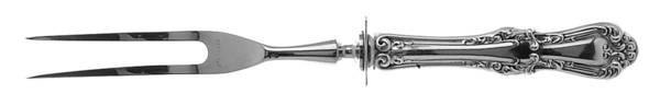 Countess (Sterling, 1928) Small Carving Fork W/Sterling Guard